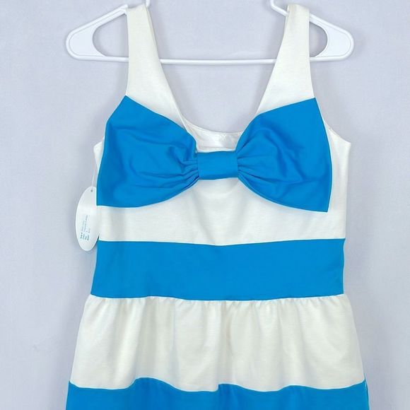 Kirribilla Lucy Dress. Blue and White. Silk Blend. Size 8. New With Tags. - Picture 7 of 11